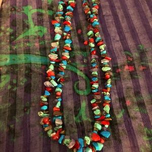 Turquoise and Coral necklace